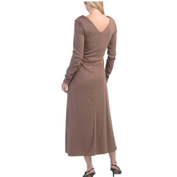 GILLI Long Sleeve Tie Front Dress - Picture 2 of 2